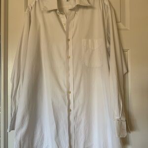Paul Fredrick White Button Down Shirt
